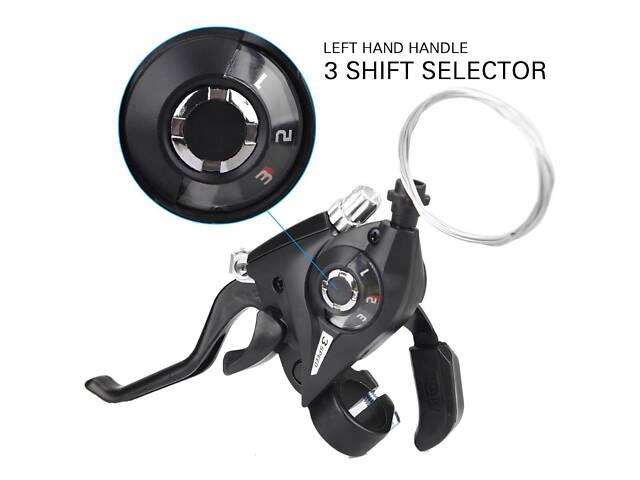 Моноблок Shimano ST-EF51-7 Altus 3x7. Велосипедные ручки переключения скорости Shimano ST-EF51-7 Altus - Фото 5