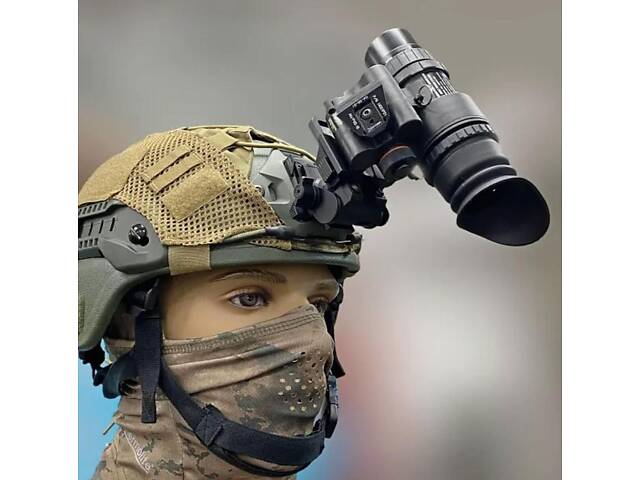 Монокуляр ночного видения Spina optics PVS-18, 1х32, цифровой, крепление на шлем + на Пикатинни + подсумок. - Фото 2
