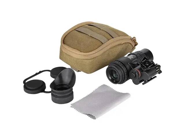 Монокуляр ночного видения Spina optics PVS-18, 1х32, цифровой, крепление на шлем + на Пикатинни + подсумок. - Фото 5