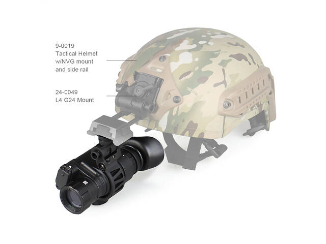 Монокуляр ночного видения Night Vision PVS-14 4х с J-arm креплениями на шлем - Фото 5