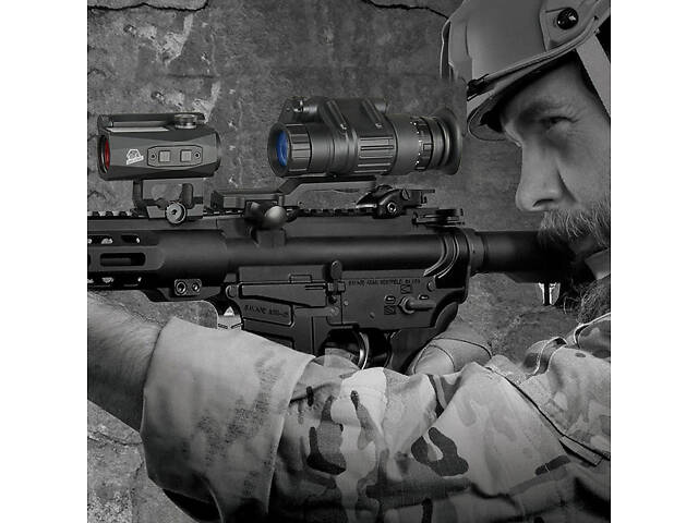 Монокуляр ночного видения Night Vision PVS-14 4х с J-arm креплениями на шлем - Фото 6