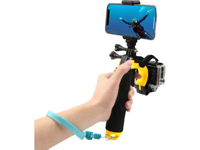 Монопод для селфі AirOn X-263-1 подвійний плаваючий для камери та смартфона (69477915500103) - Фото 1