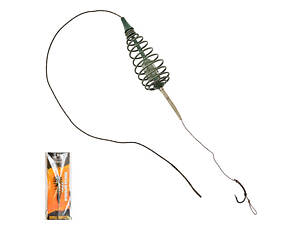 Монтаж карповый 1 крючок Stenson Пружина с отводом RTK-110 30 г