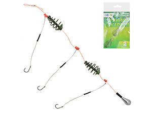 Монтаж рыболовный Stenson Убийца карася RTK-102 2 кормушки