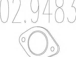 Монтажне кільце вихлопної системи MTS 029483 на FORD FOCUS (DAW, DBW)