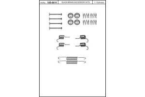 Монтажний комплект тормозной колодки