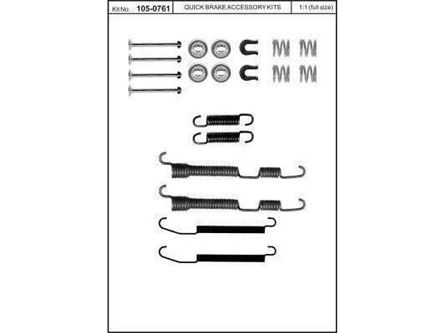 Монтажний комплект тормозной колодки