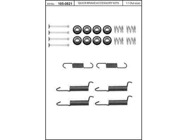Монтажний комплект тормозной колодки