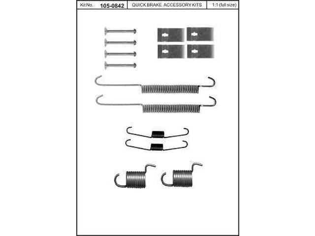 Монтажний комплект тормозной колодки