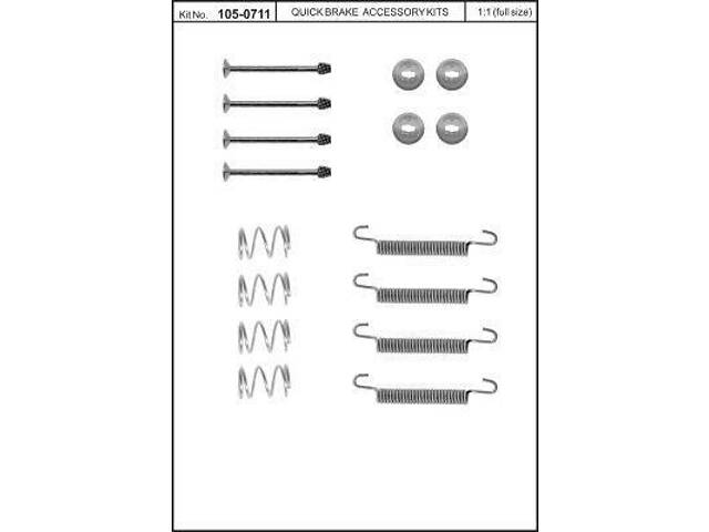 Монтажний комплект тормозной колодки