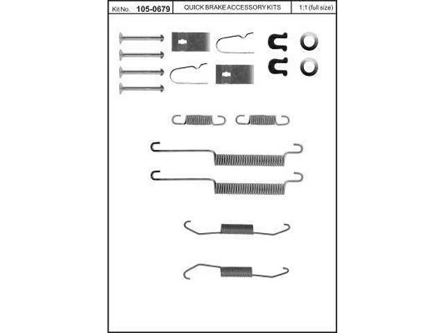 Монтажний комплект тормозной колодки