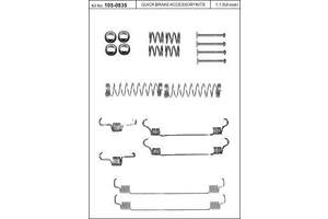 Монтажний комплект тормозной колодки
