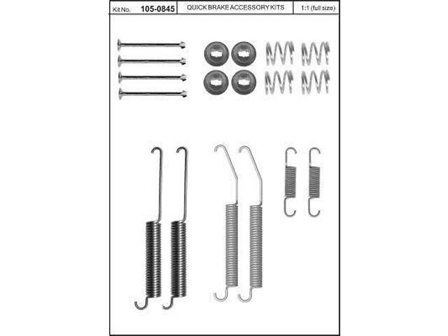 Монтажний комплект тормозной колодки