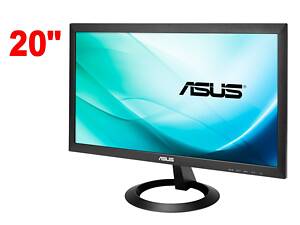 Монитор Б-класс Asus VX207DE / 20' (1366x768) TN / 1x VGA / Кабели в комплекте б/у