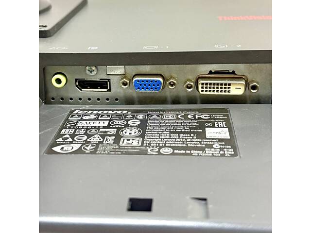 Монітор Б-клас Lenovo ThinkVision LT2452pwC / 24' (1920x1200) TN / VGA, DVI, DisplayPort + Кабель живлення - Фото 8