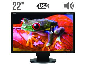 Монитор Б-класс NEC EA221WM Black / 22' (1680x1050) TN+film / DVI, VGA, USB / Встроенные колонки 2x 1W б/у