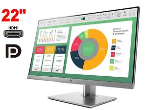 Монитор HP EliteDisplay E223 / 22' (1920x1080) IPS / 1x HDMI, 1x DP, 1x VGA, 3x USB 3.0 / VESA 100x100 / Pivot б/у