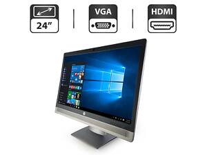 Монитор HP EliteDisplay E240 / 24' (1920x1080) IPS / HDMI, DP, VGA, USB 3.0 / VESA 100x100 / Pivot + Кабель питания б/у