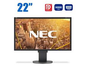 Монитор NEC MultiSync EA223WM / 22' (1680x1050) TN / DisplayPort, DVI, VGA, USB, Audio / Встроенные колонки 2x 1W / VESA