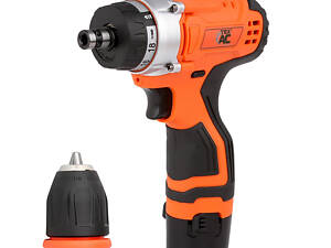 Потужний акумуляторний дриль-шуруповерт Tex.AC ТА-01-160 DFR (12V) : 22 Нм, кейс шуруповерт для дому