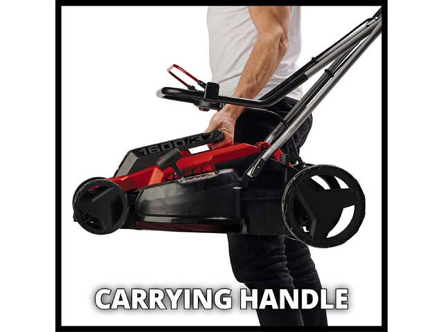 Потужна газонокосарка електрична Einhell GC-EM 1600/37 : 1600Вт, скошування 37см (3400080) - Фото 3