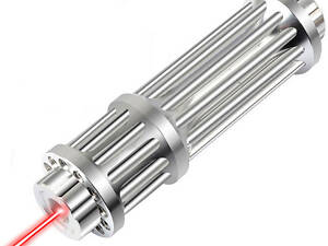 Мощная лазерная указка RESTEQ красная, дальность 10 км, аккумулятор, зарядка, насадки