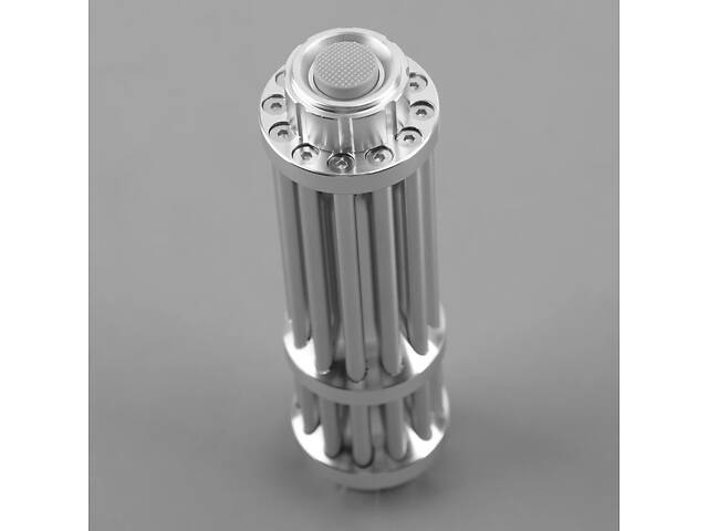 Потужна лазерна указка RESTEQ червона, дальність 10 км, акумулятор, зарядка, насадки - Фото 4