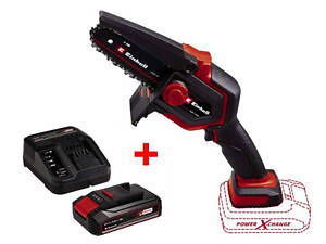 Потужна пила ланцюгова акумуляторна Einhell GE-PS 18/15 Li BL - Solo : з АКБ 18V 2.5 Ah, шина 158мм, 4,8 м/с (4600040 4512097)