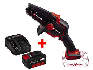 Потужна пила ланцюгова акумуляторна Einhell GE-PS 18/15 Li BL - Solo : з АКБ 18V 4.0 Ah, шина 158мм, 4,8 м/с (4600040 4512042)