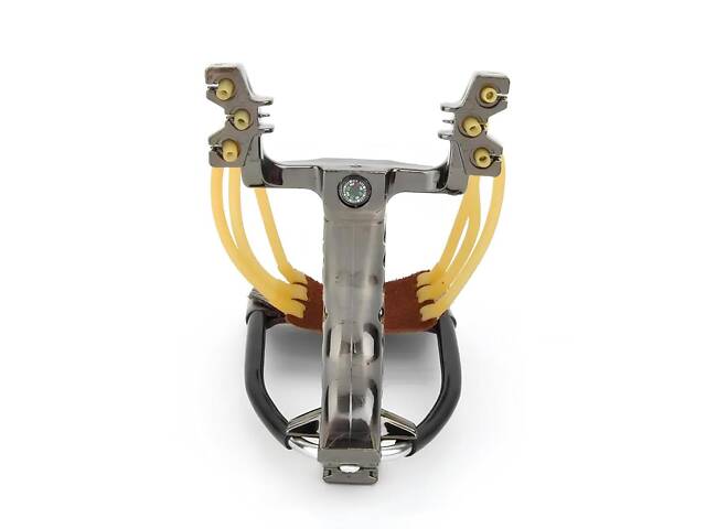 Потужна рогатка RESTEQ на трьох гумках. Рогатка мисливська. Рогатка для полювання та риболовлі. Рогатка спортивна, з упором - Фото 5