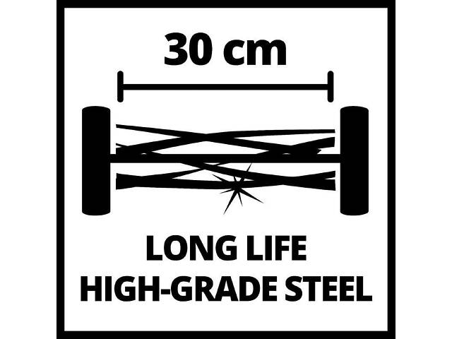 Мощная ручная газонокосилка Einhell GC-HM 300 (3414114) - Фото 6