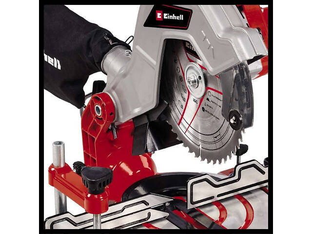 Потужна торцювальна пила Einhell TC-MS 216 : 1400 Вт, диск 216 мм, 48 зубів, 5000 об/хв (4300370) - Фото 2