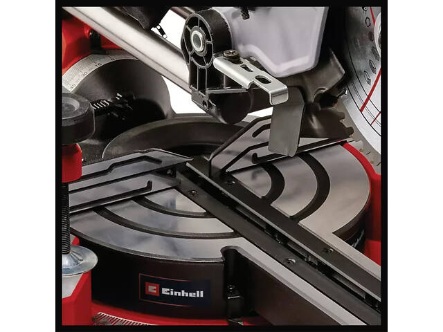 Мощная торцовочная пила с протяжкой и лазером Einhell TE-SM 8 L Dual: диск 216 мм, 1800Вт, 5000 об/мин - Фото 6