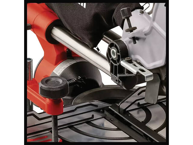 Мощная торцовочная пила с протяжкой и лазером Einhell TE-SM 8 L Dual: диск 216 мм, 1800Вт, 5000 об/мин - Фото 7