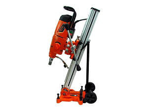 Потужна установка алмазного буріння GTM DK-350/2/45 стійка з нахилом : 4.8 кВт, вага 30 кг