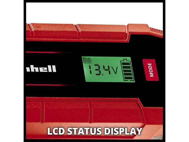 Потужний автомобільний зарядний пристрій Einhell CE-BC 5 M LiFePO4 : 12V, 3-120 Ah (1002251) - Фото 5