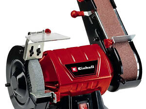 Потужне точило дисково-стрічкове (точило-гріндер) Einhell TC-US 350 : 350 Вт, 150 мм круг заточний станок, електроточило