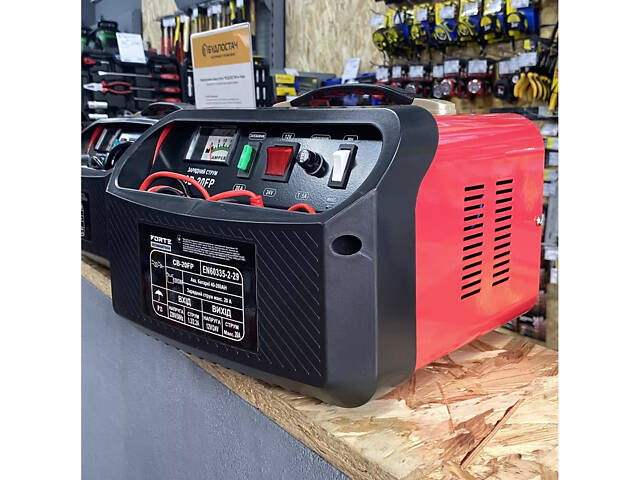 Потужний автомобільний зарядний пристрій для акумулятора CB-20FP Forte : 12/24 V, 240 А·год - Фото 6