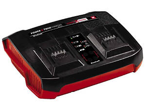 Мощное зарядное устройство для двух аккумуляторов Einhell 18V Power-X-Twincharger 3A (4512069)