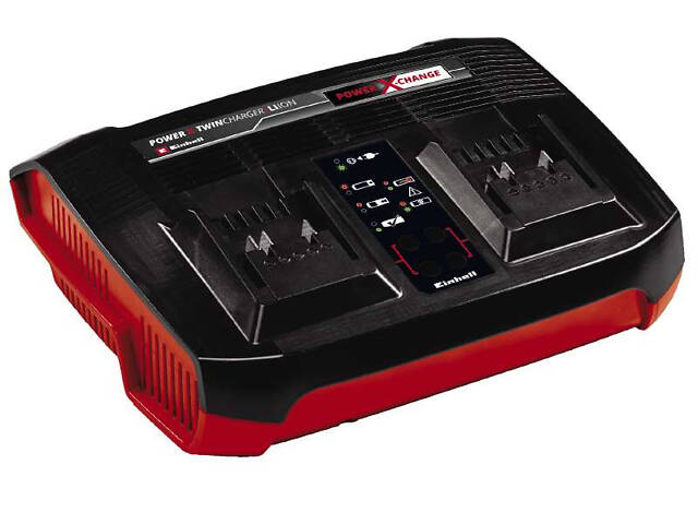 Мощное зарядное устройство и аккумулятор 18V 2 шт x 4,0Ah Twincharger Kit Einhell Power-X-Change - Фото 2