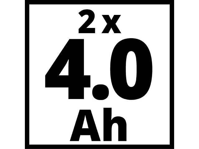 Мощное зарядное устройство и аккумулятор 18V 2 шт x 4,0Ah Twincharger Kit Einhell Power-X-Change - Фото 9