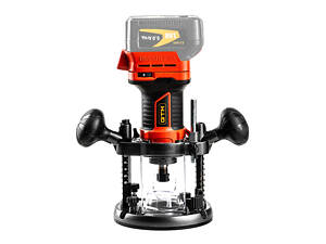 Потужний акумуляторний фрезер безщітковий GTM R18/55BL : без АКБ, 26000 об/хв, цанга 6 мм і 8 мм (2906)