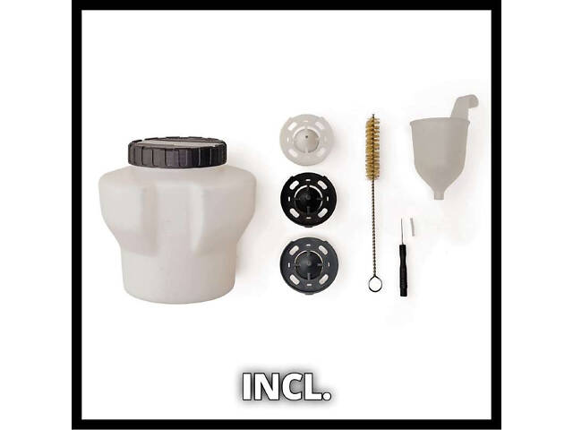 Мощный аккумуляторный краскораспылитель Einhell TE-SY 18/90 Li-Solo : с АКБ 18V 4,0 Ah, сопло 1,5/2,5/3,0 мм - Фото 5