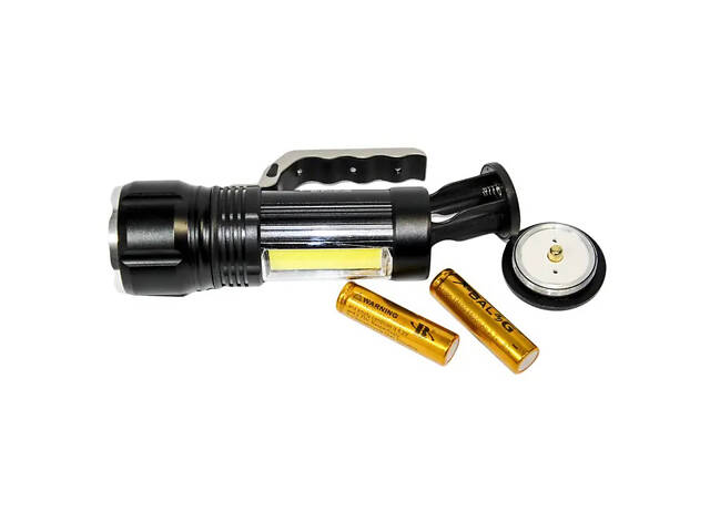 Топ-ліхтарик Bailong S912-XPE+COB(white+red), Ліхтар із захистом від пилу, Алюмінієвий UQ-416 ліхтар 18650 - Фото 3