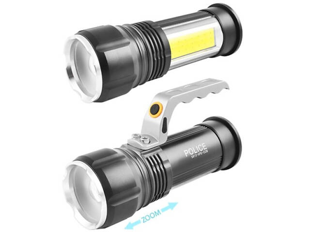 Топ-ліхтарик Bailong S912-XPE+COB(white+red), Ліхтар із захистом від пилу, Алюмінієвий UQ-416 ліхтар 18650 - Фото 7