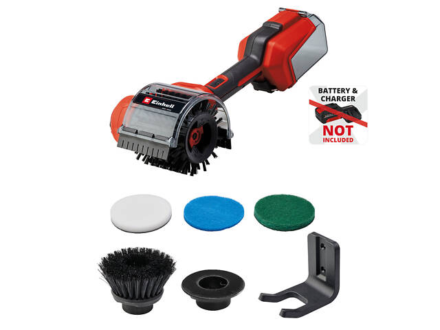 Мощный аккумуляторный очиститель поверхностей Einhell PICOBELLA 18/90 : без АКБ, диаметр щетки 120мм (3424220) - Фото 2