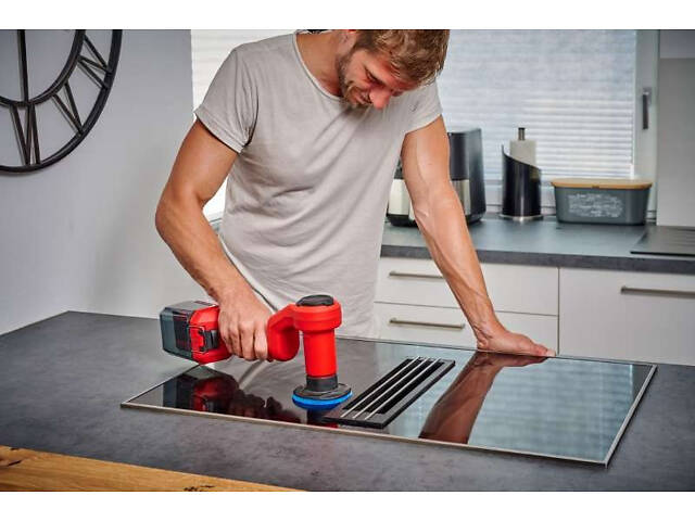 Мощный аккумуляторный очиститель поверхностей Einhell PICOBELLA 18/90 : без АКБ, диаметр щетки 120мм (3424220) - Фото 6