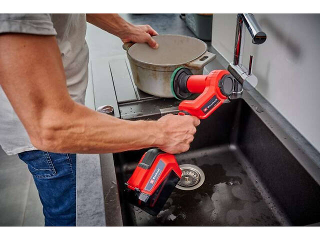 Мощный аккумуляторный очиститель поверхностей Einhell PICOBELLA 18/90 : без АКБ, диаметр щетки 120мм (3424220) - Фото 7