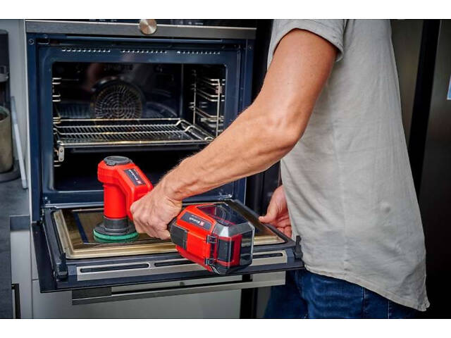 Мощный аккумуляторный очиститель поверхностей Einhell PICOBELLA 18/90 : без АКБ, диаметр щетки 120мм (3424220) - Фото 9