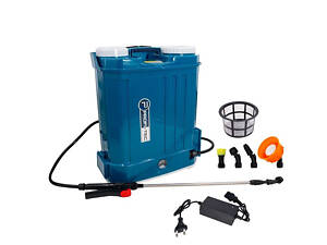 Мощный аккумуляторный опрыскиватель PROFI-TEC PS1610 : с АКБ 12V 8Ah, бак 16л (005970)